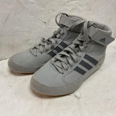 Used Adidas Hvc2 Ac7503 Wrestling Shoes Grey Junior 02.5 11855-s000205693