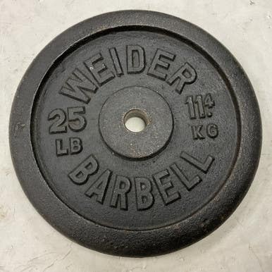 Used Weider Standard Plate Black 25 Lb 11855-s000205671