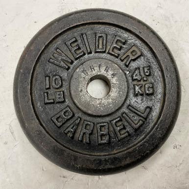 Used Weider Standard Plate Black 10 Lb 11855-s000205669
