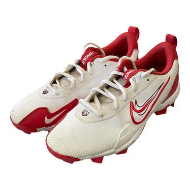 Used Nike Alpha Trout Bb Cleats Bb Sb Cleats White Junior 06 11450-s000523160