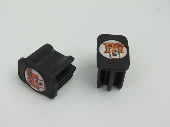 Bowling Green Falcons NCAA College Team Issued Pro Stock Hockey Stick End Cap (1 pair)