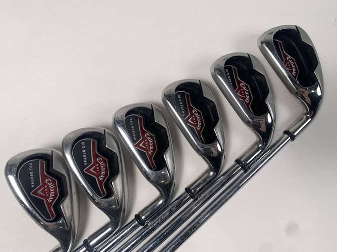 Callaway Big Bertha 2006 Iron Set 4-9 Uniflex Steel Mens RH