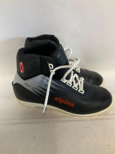 Used Alpina Nnn 92 Boys Nnn Xc Ski Boots Black W 06.5-07 Jr 4.5-05 11823-s000040065