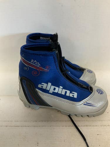 Used Alpina St 10 Jr Boys Nnn Xc Ski Boots Royal Blue Jr-01.5 11823-s000040064