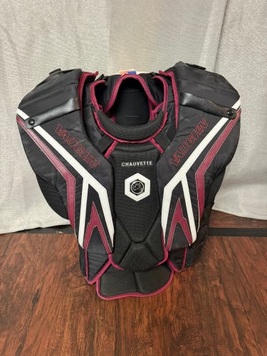 Large Vaughn SLR4 Pro Carbon Goalie Chest Protector Pro Stock (Used)