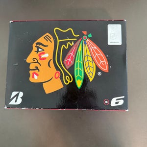 Chicago Blackhawks Bridgestone e6 Balls 12 Pack (1 Dozen) (New)