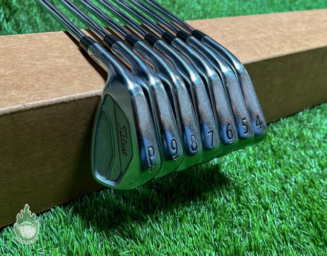 Used LH Titleist 620 CB Forged Irons 4-PW AMT Red R300 Regular Steel Golf Set