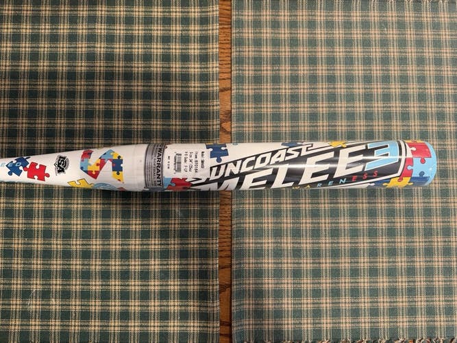 NIW SUNCOAST MELEE 3 AUTISM AWARENESS END LOAD 13 1 PC SMAASE SENIOR BAT 25 oz