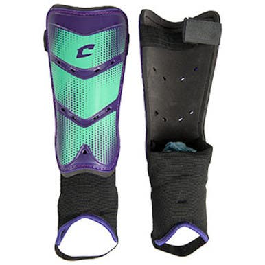 New Champro League Shin Guard Purple Large 11692-chpssg8pul