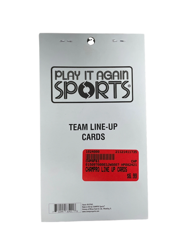 New Champro Line Up Cards 11735-chpaf61