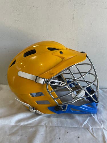 Used Cascade X Lacrosse Helmet Navy Blue And Yellow One Size 11735-s000336448