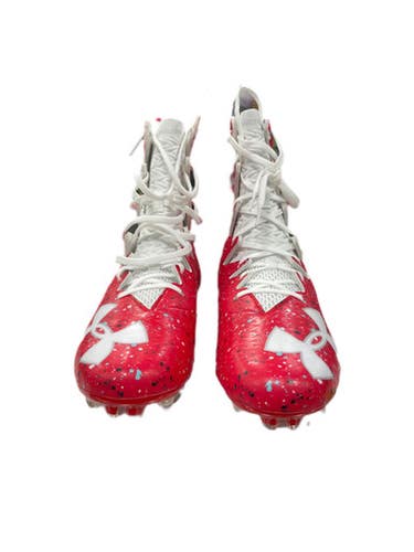 Used Under Armour Adult Fb Cleats Red Senior 11 11735-s000343523