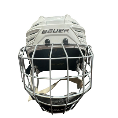 Used Bauer Re-akt 150 No Hecc Helmet Cage Combo White Md 11375-s000378644
