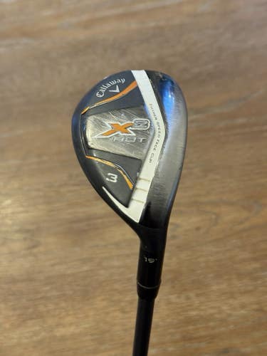 Callaway X2 Hot 3-hybrid (19°) Project X 6.0 Graphite S shaft (stiff)