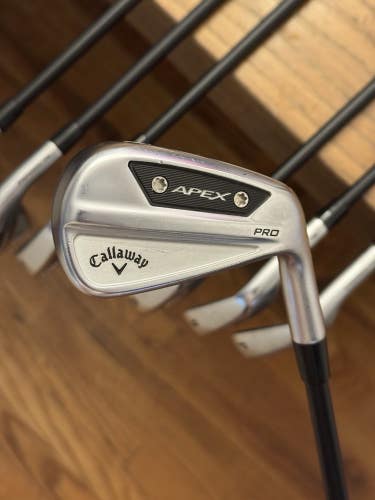 Callaway Apex Pro ‘24 Iron Set (4-PW)  KBS TGI 80 shafts (stiff)