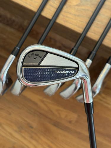 Callaway Paradym Iron Set (6-AW) KBS MAX Graphite 65S shafts (stiff)