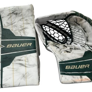 Riley Mercer Bauer Shadow Wild Goalie Glove Set Pro Stock (Used) 5067