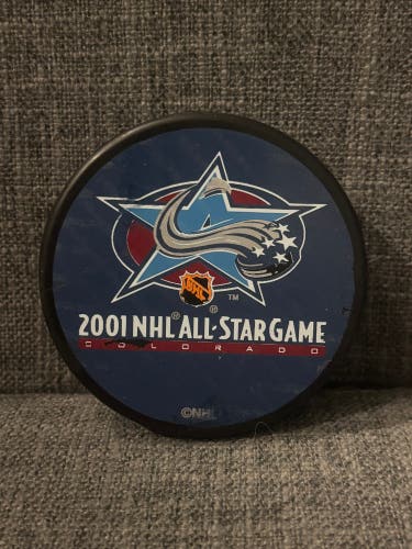 2001 NHL All Star Game Colorado Hockey Puck
