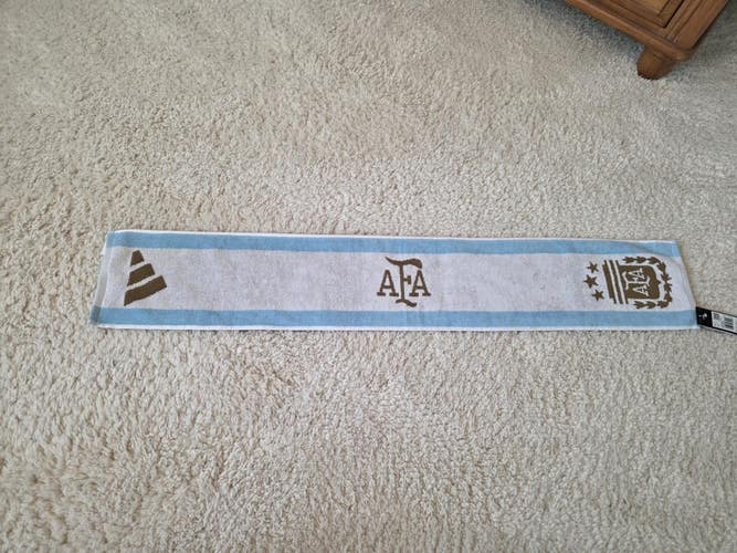 NWT Argentina Adidas Soccer Scarf Towel