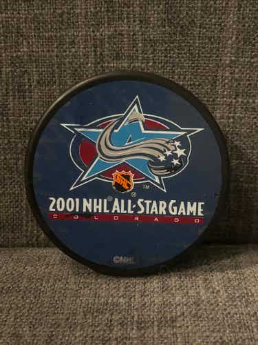 2001 NHL All Star Game Colorado Hockey Puck