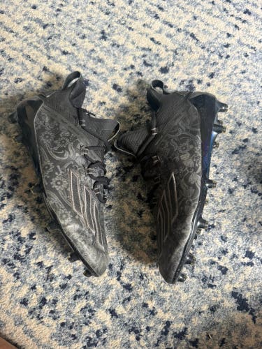 Black Men's Size M 8.0 (W 9.0) Adidas Adizero Cleats (Used)
