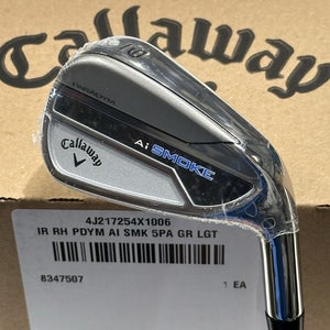 NEW Callaway Paradym AI Smoke Iron Set 5-AW Graphite Cypher Fifty Senior Flex RH