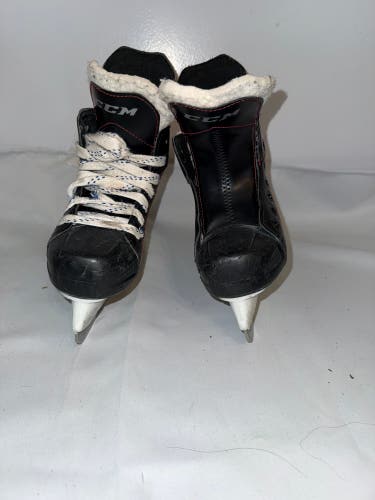Black/White 2017 CCM JetSpeed FT340 Hockey Skates 12 (Used)