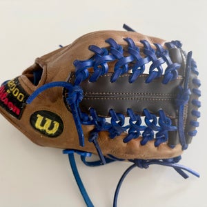 1990's Vintage Re-conditioned WILSON A2000-SA Baseball Glove Japan AGT Powersnap RHT 11.5" (Used)