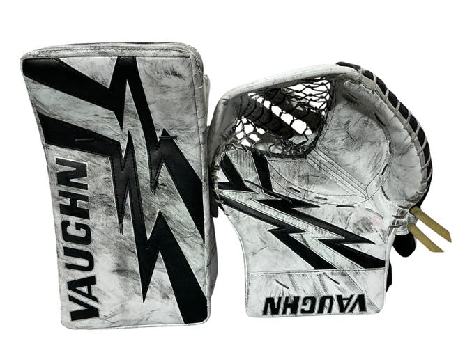 Jaxson Stauber Vaughn Velocity V10 Pro Carbon Pro Stock Goalie Glove Set (Used) 3330
