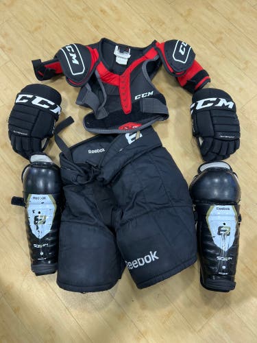 Youth CCM Starter Kit | Shoulders, Pants, Shins, Gloves