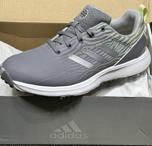 Adidas Womens S2G Spikeless Golf Shoes Grey/Pulse Lime Size 5.5 Medium NEW!