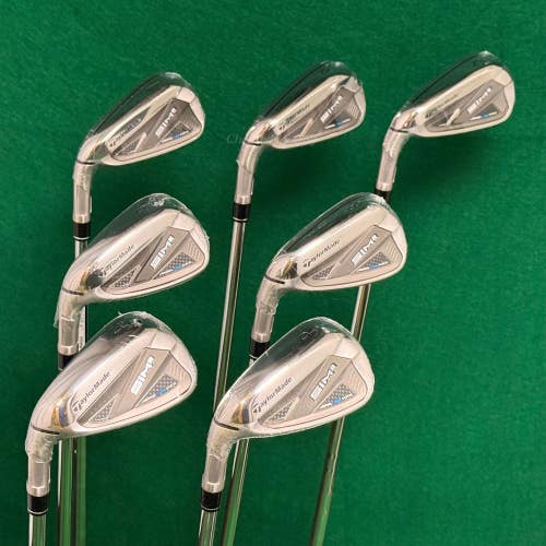 NEW LH TaylorMade SIM 2 MAX 5-AW Iron Set KBS Max MT 85 Steel Stiff