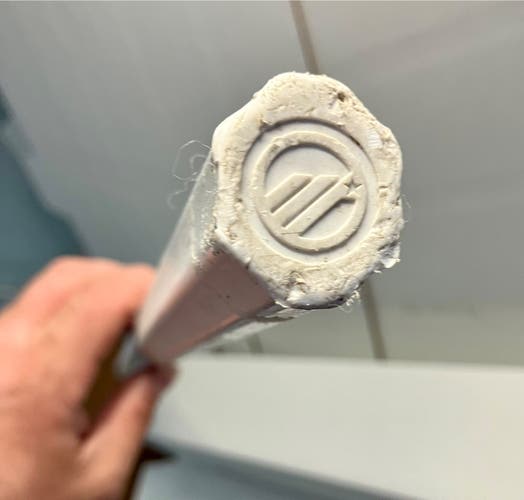 Unlabeled white lacrosse shaft could be Maverik A1 Shaft (Used)