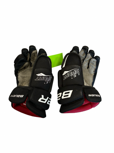 Used Bauer Lil Sport Senior Gloves Black 12" 11682-s000134388