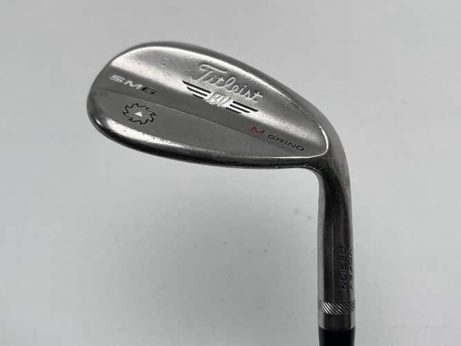 Titleist Vokey SM6 Steel Grey Lob Wedge LW 58* 8 Bounce M-Grind Wedge RH