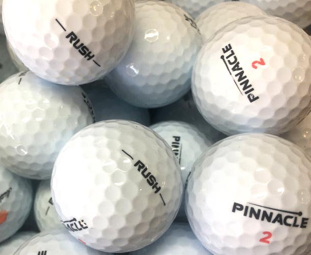 50 Near Mint AAAA White Pinnacle Rush Near Mint Used Golf Balls