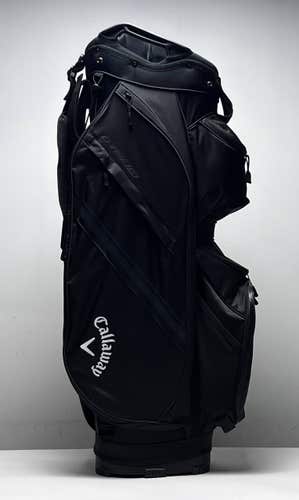 Callaway Chase 14 Cart Bag Black 14-Way Divide Single Strap Golf Bag NEW