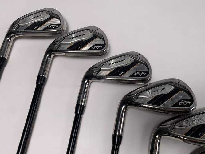 LEFTY Callaway Mavrik Max Iron Set 5-PW+AW Tensei White 60g Regular Graphite LH