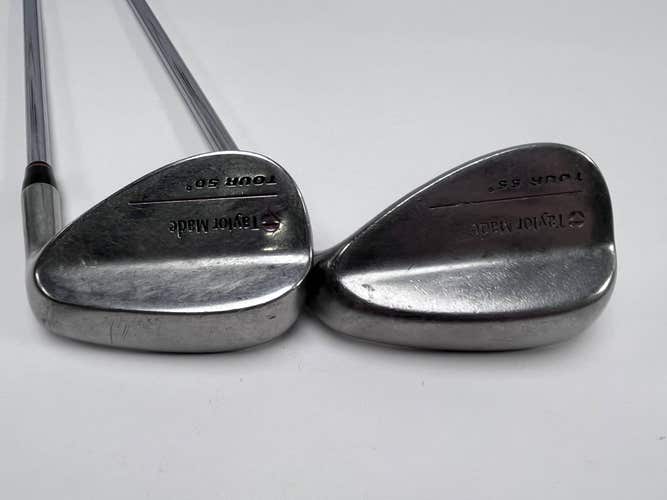 TaylorMade Tour Wedge Set 50* 55* Precision Rifle S-90 Stiff Steel Mens RH