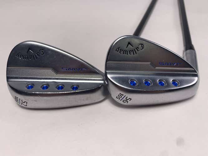 LEFTY Callaway Jaws MD5 Platinum Chrome Wedge Set 52*10 |56*10 6.0 Stiff LH -1''