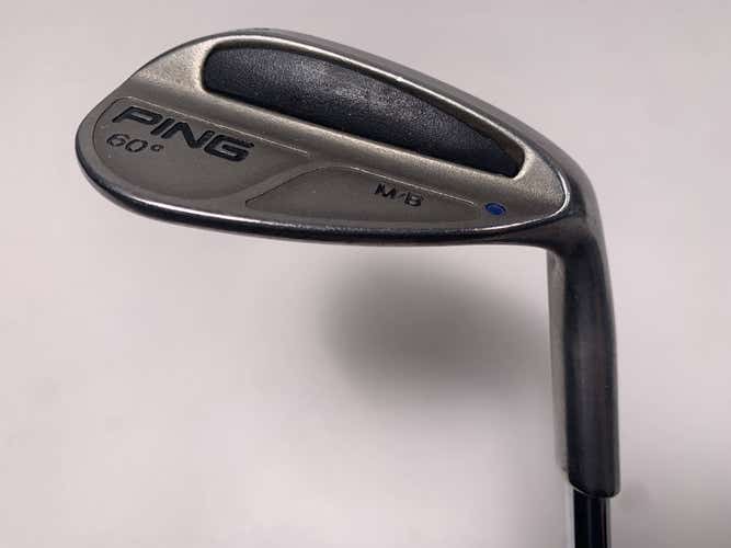 Ping MB Lob Wedge LW 60* Blue Dot 1* Up Wedge Steel Mens RH Midsize Grip