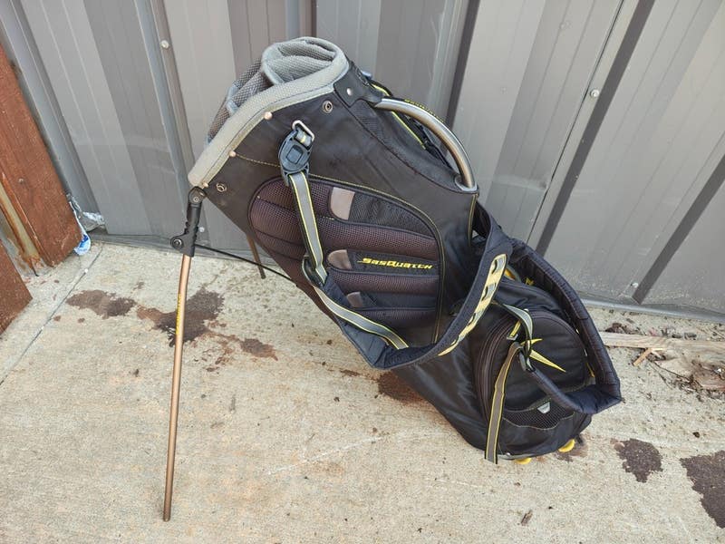 Nike Sasquatch SQ Dual Strap Golf Stand Bag 14 Way Divider Black