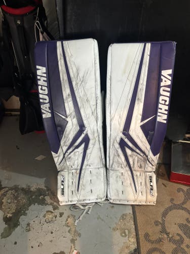 34" Vaughn SLR4 Pro Carbon Goalie Leg Pads Pro Stock (Used)