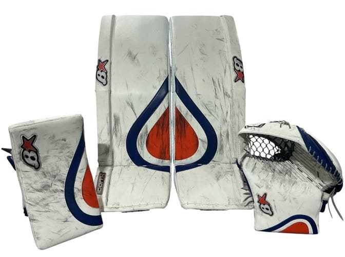 Collin Delia Brian's Iconik Pads Eclipse Gloves Bakersfield Condors Pro Stock (Used) 6030