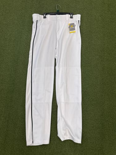 Easton White with Black Piping Men's XL Adult Mako Game Pants (New)