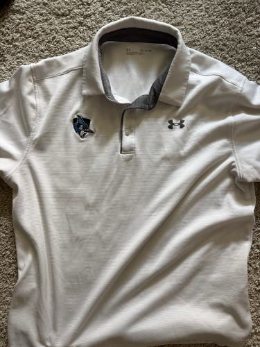 Johns Hopkins White XL Men's Under Armour Shirt (Used)