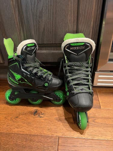 Mission Lil Ripper Inline Skates Regular Width Size 1 (Used)