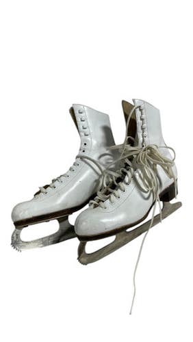 Used Riedell Skate Womensfigure Skate White Senior 9 11735-s000291602