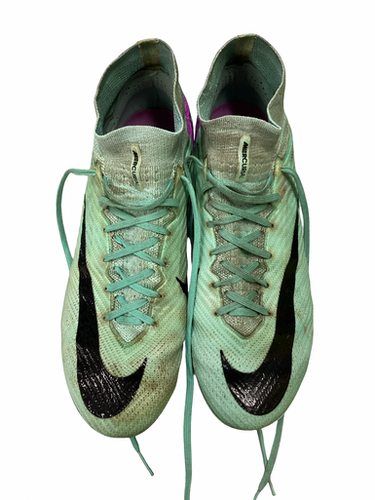 Used Nike Mercurial Air Zoom Soccer Cleats Purple And Turquoise Senior 9.5 11613-s000183948