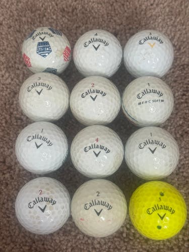 Callaway Balls 12 Pack (1 Dozen) (Used)